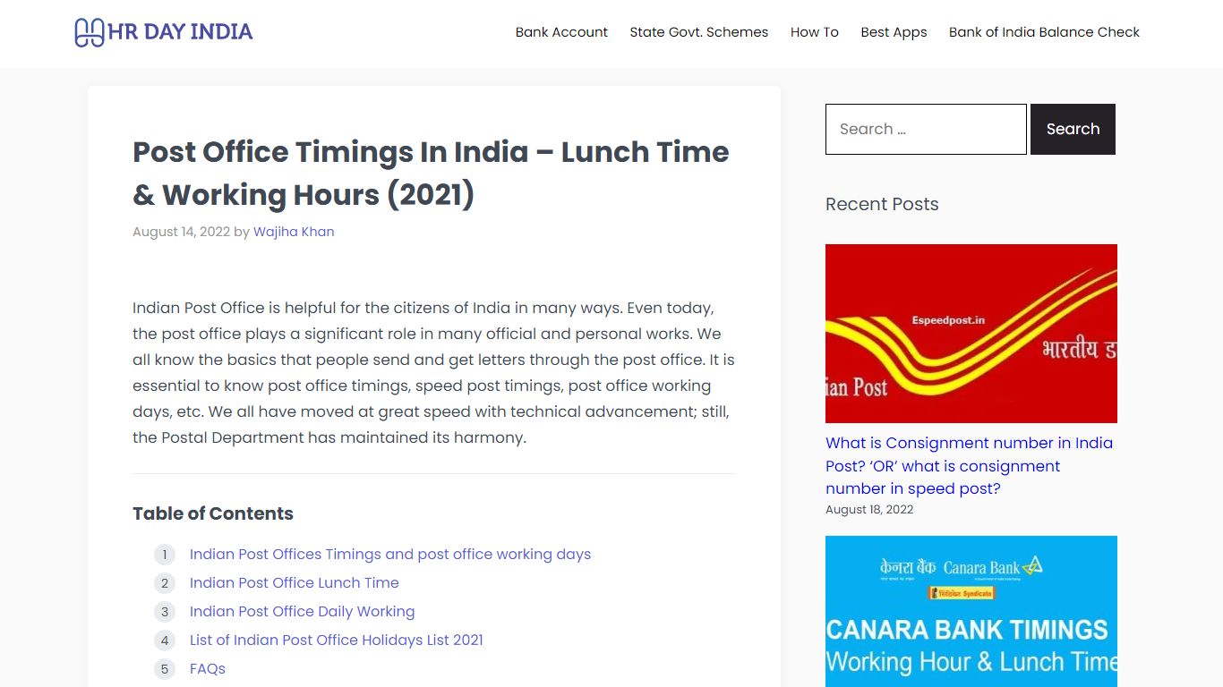 (New) Post Office Timings in India - Working Hours And Lunch Time